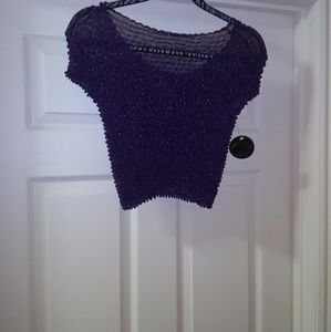 Sheer purple top / 5 for 25